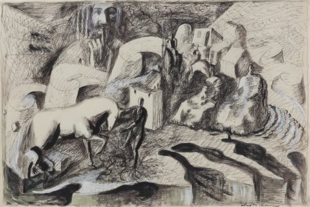 ROBERTO BARNI Primo paesaggio Chisciottesco, 1985