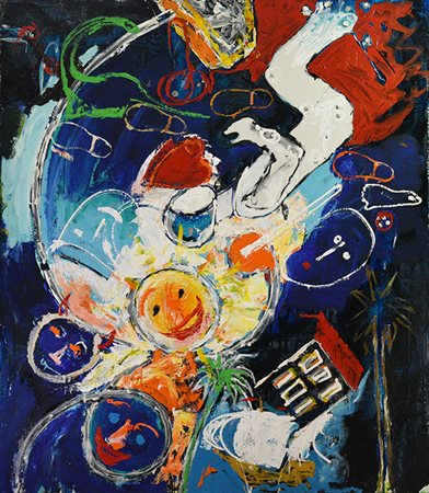 Mario Schifano (1934 - 1998) SENZA TITOLO, 1992 smalto e acrilico su tela, cm...