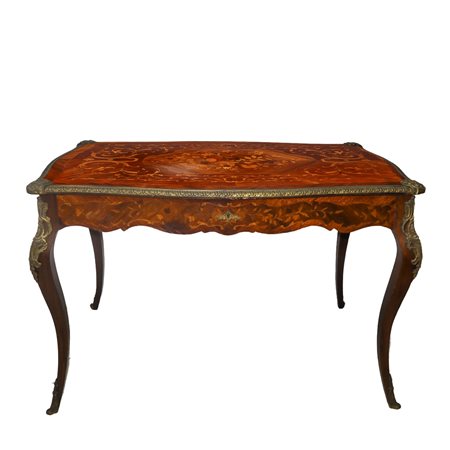 Scrittoio Bureau Plat, Napoleon III, 19° secolo 
