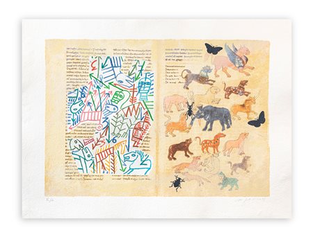 MIMMO PALADINO (1948) - Rabanus Maurus - De Universo 2, 2004