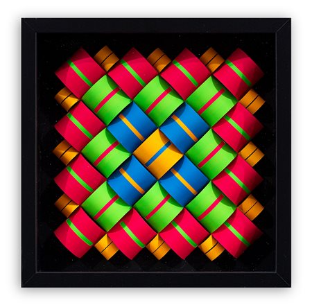 DARIO ZAFFARONI (1943) - Polimodularita fluorescente, 2022