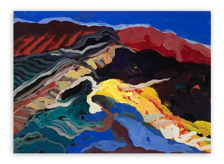 SAVERIO TERRUSO (1939-2003) - Senza Titolo (L'Etna), anni '70