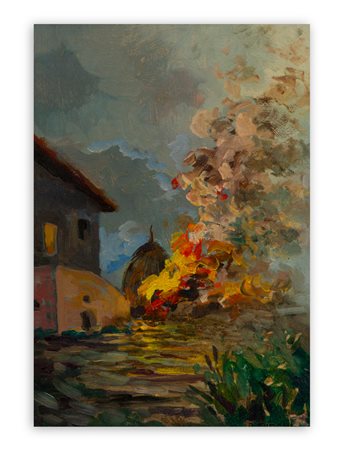 ANCHISE PICCHI (1911-2007)  - L'incendio del pagliaio