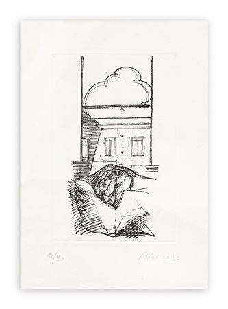 FRANCO FRANCESE (1920-1996) - Senza Titolo (In memoria di Vittorio Sereni), 1983