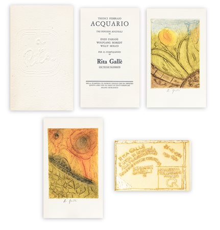 EDIZIONI D'ARTE (RITA GALLÈ) - Tredici Febbraio. Acquario, 1983