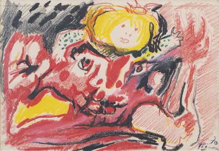 EDOUARD PIGNON (Marbles le Mines, 1905 - Parigi, 1993) L'homme al'enfant 1970...