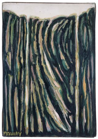 ROBERT HELMAN (Galatz, 1910 - Francia, 1990) senza titolo olio su tela cm....