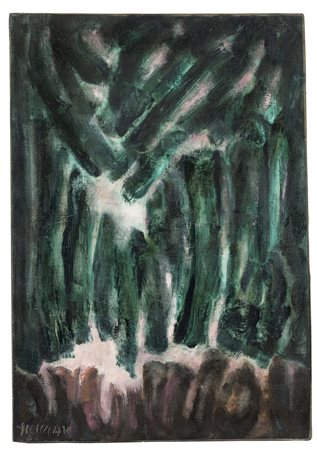 ROBERT HELMAN (Galatz, 1910 - Francia, 1990) senza titolo olio su tela cm....