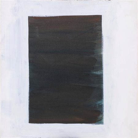 MARIO NIGRO (Pistoia, 1917 - Livorno, 1992) "Ritratto ad un rettangolo blu -...