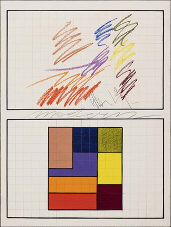 ALDO MONDINO (Torino, 1938 - 2005) Modern (1960) tecnica mista su tavola cm....