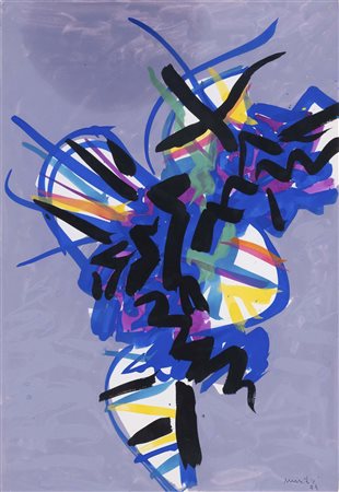 EDO MURTIC (Velika Pisanica, 1921 - Zagabria, 2005) senza titolo 1974 gouache...