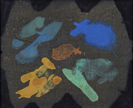 GINO MORANDIS (Venezia, 1915 - 1995) Composizione 1987 tecnica mista su...