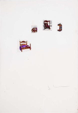 MARIO SCHIFANO (Homs, 1934 - Roma, 1998) senza titolo seconda metà anni '70...