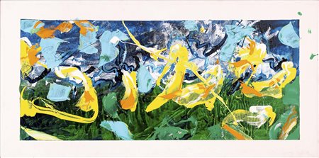 MARIO SCHIFANO (Homs, 1934 - Roma, 1998) Senza titolo 1995 smalto e acrilico...