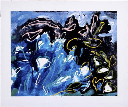 MARIO SCHIFANO (Homs, 1934 - Roma, 1998) Senza titolo 1991 smalto e acrilico...