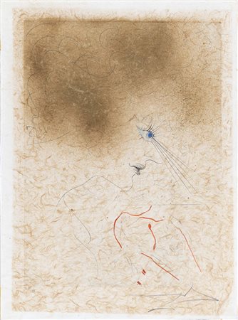 SALVADOR DALI' (Figueres, 1904 - 1989) Venere in visone 1970 acquaforte e...