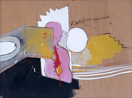 FABRIZIO PLESSI (Reggio Emilia, 1940) Fine di un arrivista tecnica mista su...