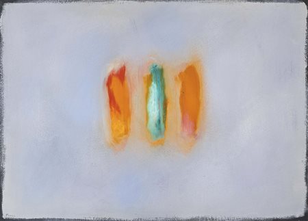 ENNIO FINZI (Venezia, 1931) I versi del colore anni'90 olio su cartoncino cm....