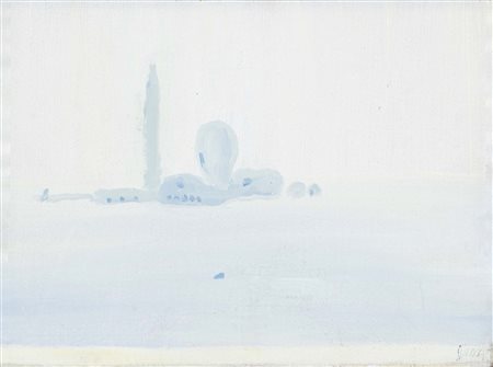 VIRGILIO GUIDI (Roma, 1892 - Venezia, 1984) San Giorgio anni '70 olio su tela...