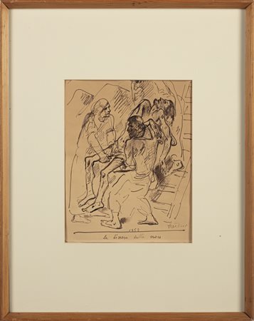 CARENA FELICE (1879 - 1966) - La discesa dalla croce. .
