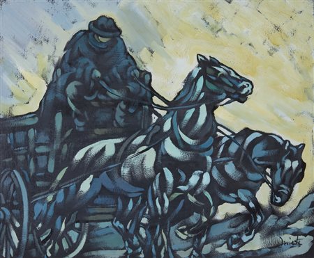 ORVIETO  RENZO (n. 1922) - Inverno in campagna.