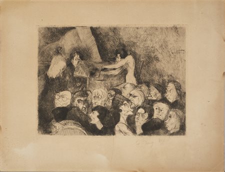 GOERG EDOUARD (1893 - 1969) - Scène de Cabaret.