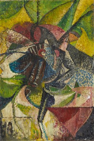  AUTORE NON IDENTIFICATO  - Composizione futurista.