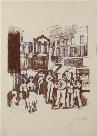 GENTILINI FRANCO (1909 - 1981) - Drogheria.