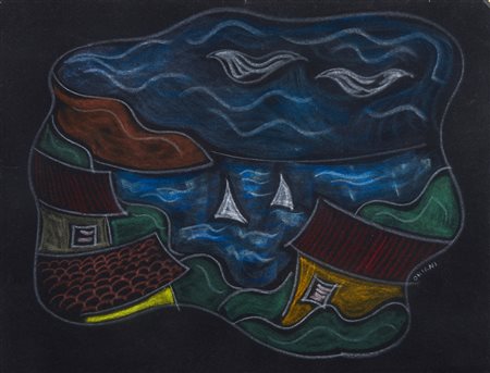 ORIANI PIPPO (1909 - 1972) - Angolo della costa.