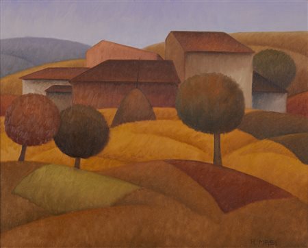 MASI ROBERTO (1940 - 2011) - Paesaggio alberato.
