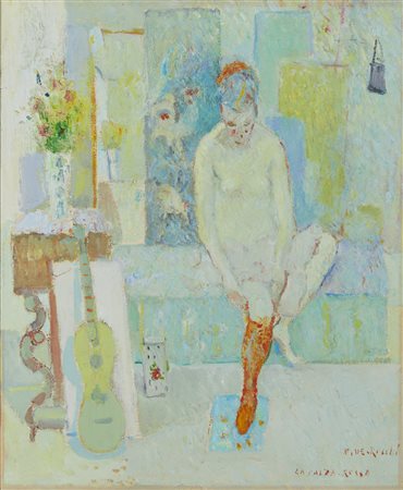 DE ROCCHI FRANCESCO (1902 - 1978) - La calza rossa.