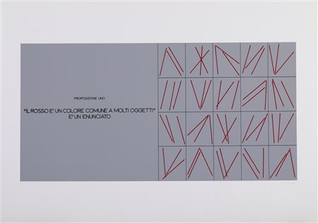  AUTORE NON IDENTIFICATO  - Proposizione uno.