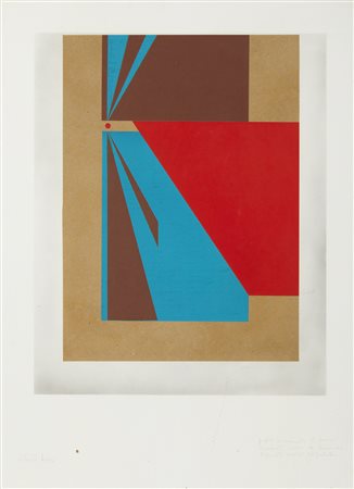 BIASI ALBERTO (n. 1937) - Progetto per movimenti di forme direzionati... ovvero la tensione verso l'apparente totalità del particolare.