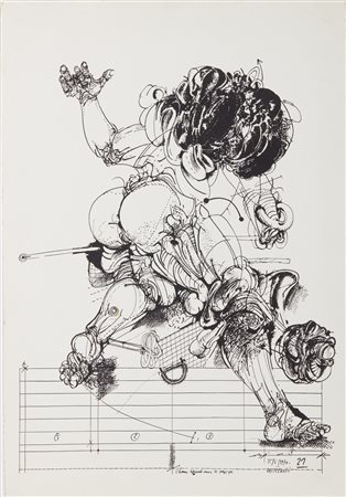 VELICKOVIC VLADIMIR (n. 1935) - Senza titolo.