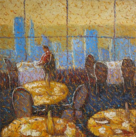 MASIA ROBERTO (n. 1958) - Chicago, interno di un ristorante.