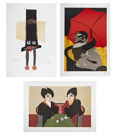 DE POLI FABIO (n. 1947) - Lotto composto da n. 3 fogli. .