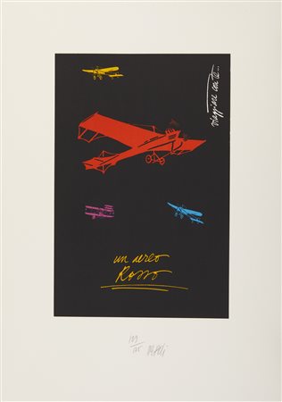 DE POLI FABIO (n. 1947) - Un aereo rosso.