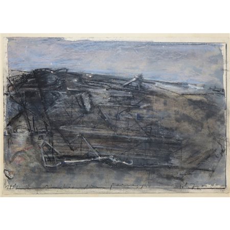 Franco Polizzi (Scicli 1954)  - Studio per paesaggio, 1981