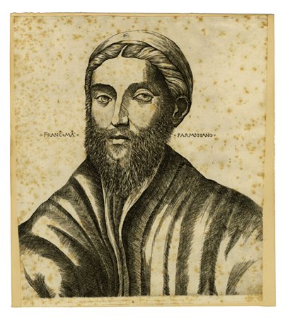 Anonimo del XVI secolo, FRANC. MA. PARMIGIANO (Ritratto del Parmigianino). 1530-1550.
