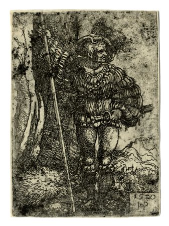 Hans Sebald  Beham, Lanzichenecco. 1520.