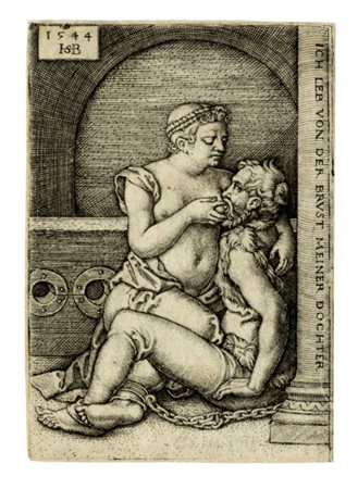Hans Sebald  Beham, Cimone e Pero. 1544.