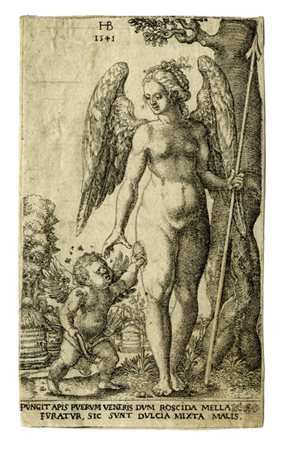 Hans  Brosamer, Venere con Cupido punto dalle api. 1541.