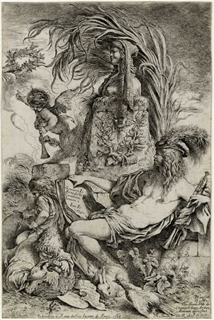 Giovanni Benedetto  Castiglione (detto il Grechetto), Il Genio di Giovanni Benedetto Castiglione. 1648.