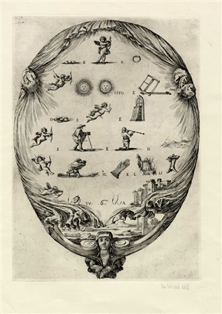 Stefano  Della Bella, Rebus dell'Amore, Rebus della Fortuna e altri fogli. 1647-1649 [Calcografia nazionale].