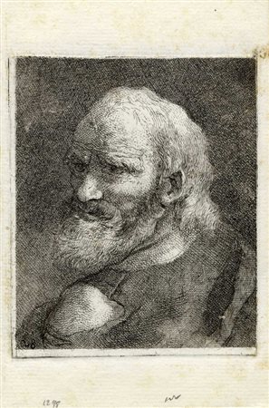 Giandomenico  Tiepolo, Vecchio barbuto. 1775-1800.