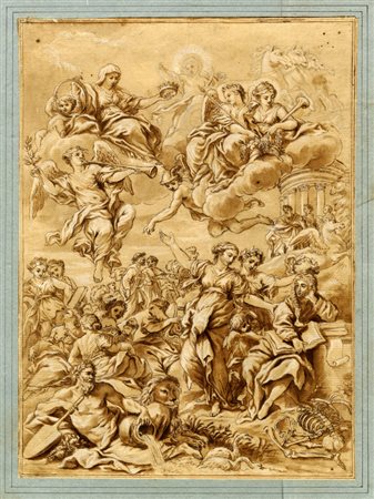 Anonimo del XVIII secolo, Poeta incoronato dalla Fama.