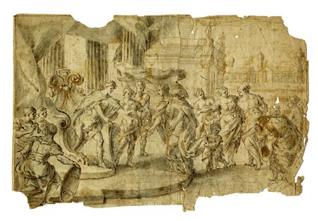 Sebastiano  Conca [attribuito a], Salomone e la regina di Saba. 1752 ca.