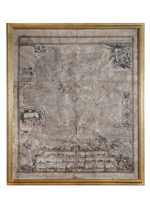 Matteo Gregorio  De Rossi, Nuova pianta di Roma presente con i disegni e nomi delle Chiese, Palazzi, Edificii, Piazze, Strade, Fortificationi, et altre cose