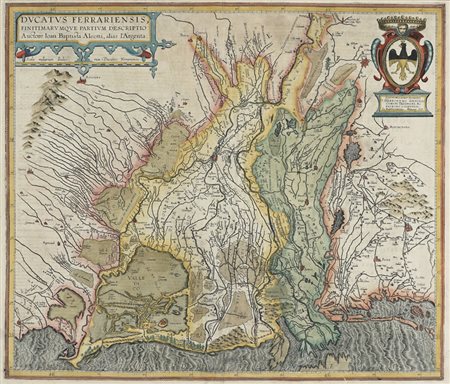 Abraham Ortelius Johannes Baptista Vrients, Ducatus Ferrariensis, Finitimarumque Partium Descriptio: Auctore Ioan. Baptista Aleotti, alias l'Argenta. Antwerp: Io. Bap.ta Vrintius, 1608-1612.