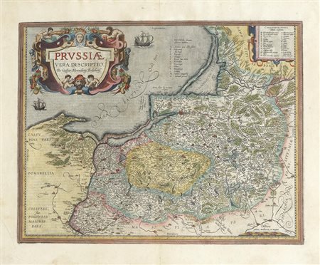Abraham Ortelius Johannes Baptista Vrients, Prussiae vera Descriptio. Per Gaspar Henneberg. Erlichens. Antwerp: 1609-1612.